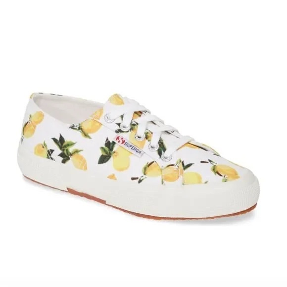 Superga 33357 Lemon Print Sneaker - Picture 1 of 13